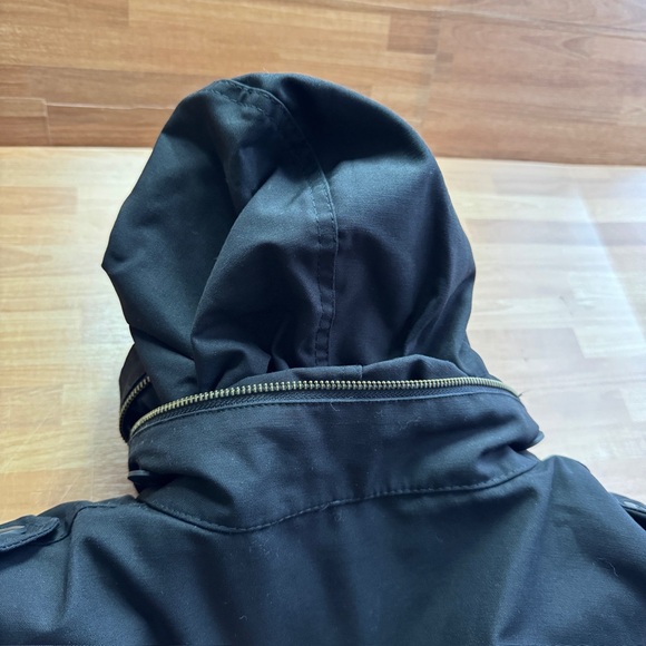 Brandit m65 field jacket optional hood and liner size XL black winter coat - Picture 5 of 15